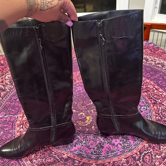 Salvatore Ferragamo Black Leather Boots - Picture 4 of 10